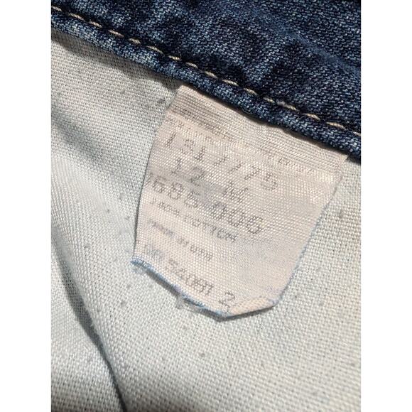 Vtg Lee Riders Capri Jeans Womens 12M Blue Denim High Rise Mom - Picture 3 of 4
